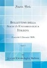 Società Entomologica Italiana - Bullettino della Società Entomologica Italiana, Vol. 1