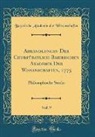 Bayerische Akademie Der Wissenschaften - Abhandlungen Der Churfürstlich-Baierischen Akademie Der Wissenschaften, 1775, Vol. 9