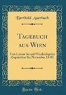 Berthold Auerbach - Tagebuch aus Wien