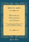 Unknown Author - Historical Documents and Notes