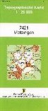 Topographische Karte Baden-Württemberg Metzingen