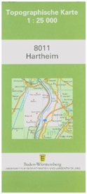 Topographische Karte Baden-Württemberg Hartheim