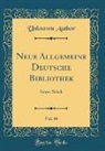 Unknown Author - Neue Allgemeine Deutsche Bibliothek, Vol. 48