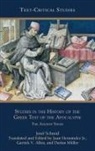 Josef Schmid, Josef/ Hernßndez Schmid - Studies in the History of the Greek Text of the Apocalypse