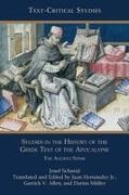 Josef Schmid, Josef/ Hernßndez Schmid - Studies in the History of the Greek Text of the Apocalypse The Ancient Stems