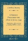 Charles Chauncy - A Sermon Preached the 18th of July, 1745