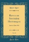 Henri Berr - Revue de Synthèse Historique, Vol. 10