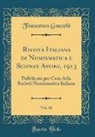 Francesco Gnecchi - Rivista Italiana di Numismatica e Scienze Affini, 1913, Vol. 26