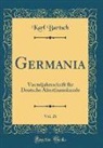 Karl Bartsch - Germania, Vol. 26