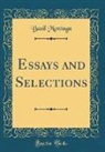 Basil Montagu - Essays and Selections (Classic Reprint)