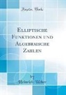 Heinrich Weber - Elliptische Funktionen und Algebraische Zahlen (Classic Reprint)