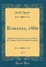 Paul Meyer - Romania, 1880, Vol. 9