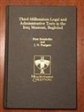 J. N. Postgate, Piotr Steinkeller - Third-Millennium Legal and Administrative Texts in the Iraq Museum, Baghdad