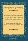 Henry Rowe Schoolcraft - Historical Considerations on the Siege and Defence of Fort Stanwix, in 1776
