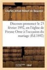 Beauvoir, de Beauvoir-C-A-H, De beauvoir-c-a-h - Discours prononce le 23 fevrier