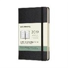 Moleskine 12 Monate Wochenkalender 2019, P/A6, Hard Cover, Schwarz