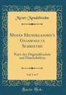 Moses Mendelssohn - Moses Mendelssohn's Gesammelte Schriften, Vol. 5 of 7