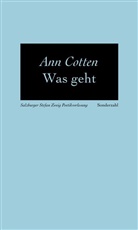 Ann Cotten - Was geht
