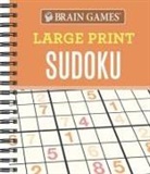 Brain Games, Publications International Ltd, Publications International - Brain Games - Large Print Sudoku (Orange)
