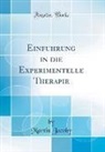 Martin Jacoby - Einführung in die Experimentelle Therapie (Classic Reprint)