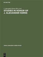 Rober C Lugton, Robert C Lugton, Milton G Saltzer, J. Alexander Kerns, Robert C. Lugton, Milton G. Saltzer - Studies in honor of J. Alexander Kerns