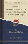Unknown Author - Hof-und Staats-Handbuch für die Provinz Hannover aus das Jahr 1846 (Classic Reprint)