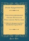 Prussia Kriegsministerium - Ernstfeuerwerkerei für die Königlich Preußische Artillerie