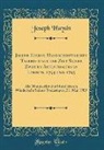 Joseph Haydn - Joseph Haydns Handschriftliches Tagebuch aus der Zeit Seines Zweiten Aufenthaltes in London, 1794 und 1795