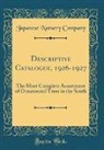 Japanese Nursery Company - Descriptive Catalogue, 1926-1927