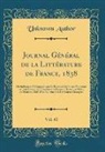 Unknown Author - Journal Général de la Littérature de France, 1838, Vol. 41