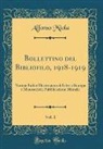 Alfonso Miola - Bollettino del Bibliofilo, 1918-1919, Vol. 1