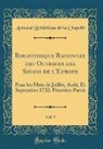 Armand Boisbeleau De La Chapelle - Bibliothèque Raisonnée des Ouvrages des Savans de l'Europe, Vol. 9