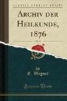 E. Wagner - Archiv der Heilkunde, 1876, Vol. 17 (Classic Reprint)