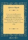 Blasius Klecak - Catalogus Ad Rationem Synonymion Ordinatus Marinorum Molluscorum Dalmatiae Qua Ut Inter Opera Artificiaque Propalam Collocanda Ponerentur Anno 1873 (Classic Reprint)