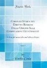 Emilio Costa - Corso di Storia del Diritto Romano Dalle Origini Alle Compilazioni Giustinianee, Vol. 1