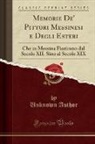 Unknown Author - Memorie De' Pittori Messinesi e Degli Esteri