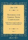 Max Poll - Materials for German Prose Composition, Vol. 2