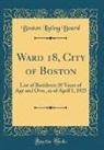 Boston Listing Board - Ward 18, City of Boston