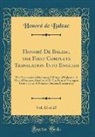 Honoré de Balzac - Honoré De Balzac, the First Complete Translation Into English, Vol. 13 of 25