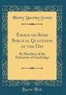 Henry Barclay Swete - Essays on Some Biblical Questions of the Day
