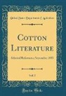 United States Department Of Agriculture - Cotton Literature, Vol. 5