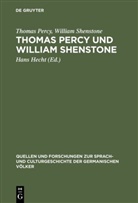 Thoma Percy, Thomas Percy, William Shenstone, Han Hecht, Hans Hecht - Thomas Percy und William Shenstone