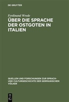 Ferdinand Wrede - Über die Sprache der Ostgoten in Italien