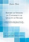 United States Department Of Agriculture - Report of Studies on Uniformity of Quality of Sugars