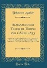 Unknown Author - Almanacco dei Teatri di Torino per l'Anno 1833