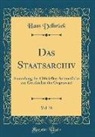 Hans Delbrück - Das Staatsarchiv, Vol. 38