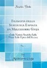 Melchiorre Gioja - Filosofia della Statistica Esposta da Melchiorre Gioja, Vol. 1