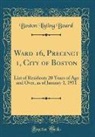 Boston Listing Board - Ward 16, Precinct 1, City of Boston