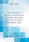 Università Di Torino, Universita` di Torino - Bollettino dei Musei di Zoologia ed Anatomia Comparata della R. Università di Torino, 1895, Vol. 10 (Classic Reprint)