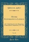Unknown Author - Meyers Konversations-Lexikon, Vol. 20